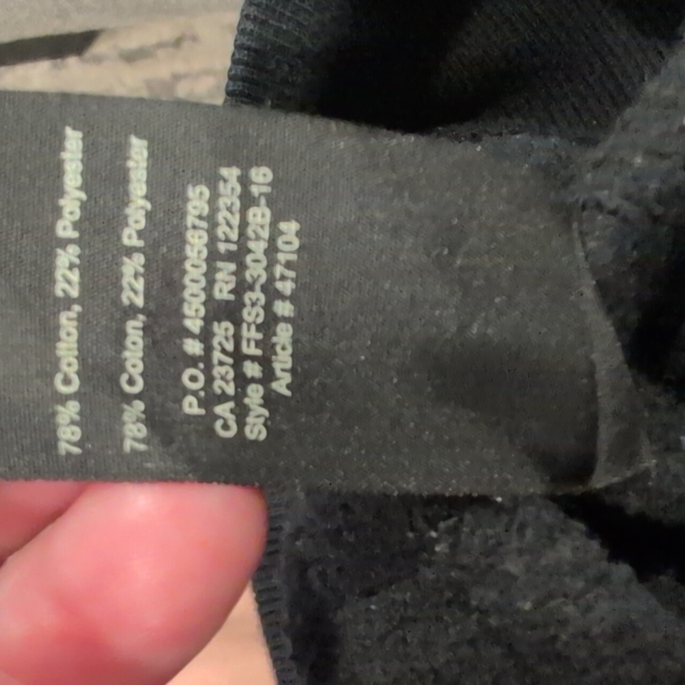 Aritzia TNA Black And Light Blue Pullover Hoodie - Picture 10 of 10